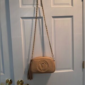 VALENTINO BY MARIO VALENTINO MIA SIGNATURE LEATHER CROSSBODY
